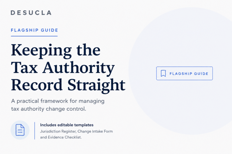 Keeping the Tax Authority Record Straight